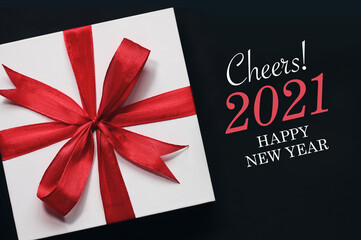Happy new year 2021 with gift.