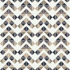 Aztec elements from triangles. Seamless pattern. Textile. Ethnic boho ornament. Vector illustration for web design or print.