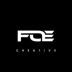 FOE Letter Initial Logo Design Template Vector Illustration
