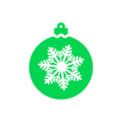 Colorful Christmas ball icon isolated on white background. Christmas bauble symbol modern, simple, vector, icon for website design, mobile app, ui. Vector Illustration