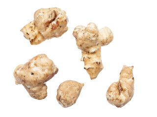 Ginger root isolated on a white