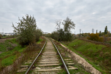 Fototapeta premium railway in the countryside