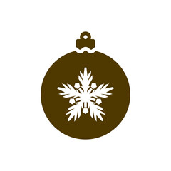 Colorful Christmas ball icon isolated on white background. Christmas bauble symbol modern, simple, vector, icon for website design, mobile app, ui. Vector Illustration