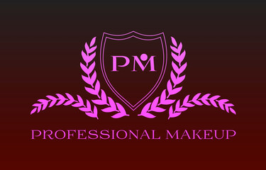 Professional makeup con sfondo colorato