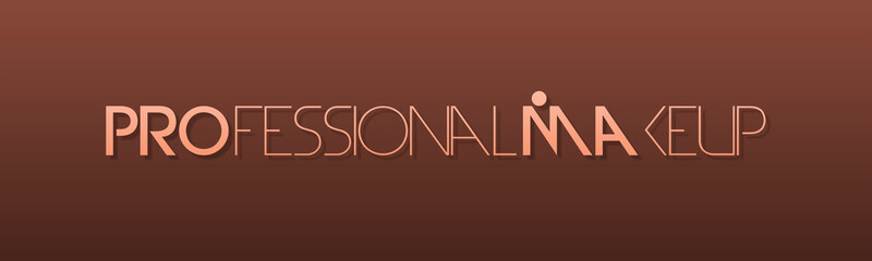 Professional makeup con sfondo colorato