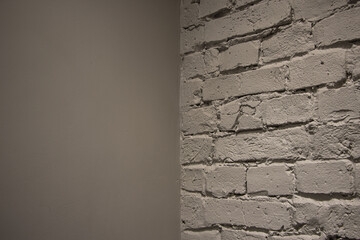 White wall as natural background or texture