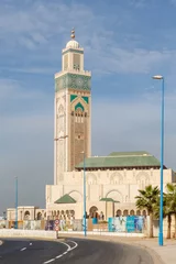 Poster Casablanca, Hassan II-moskeeHassan, Morocco © John Hofboer