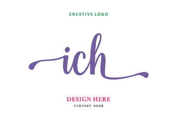 ICH lettering logo is simple, easy to understand and authoritative