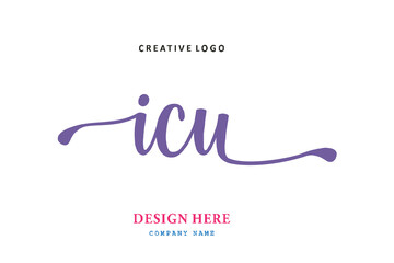 ICU lettering logo is simple, easy to understand and authoritative