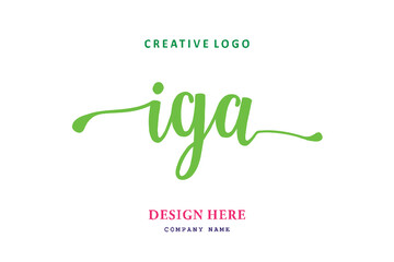 IGA lettering logo is simple, easy to understand and authoritative