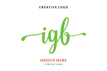 IGB lettering logo is simple, easy to understand and authoritative