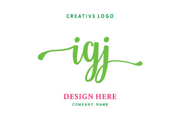 IGJ lettering logo is simple, easy to understand and authoritative