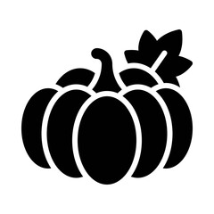 Pumpkin icon, Thanksgiving related vector