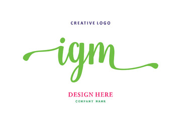 IGM lettering logo is simple, easy to understand and authoritative
