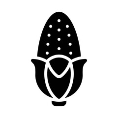 Corn icon, Thanksgiving related vector