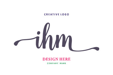IHM lettering logo is simple, easy to understand and authoritative