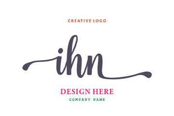 IHN lettering logo is simple, easy to understand and authoritative