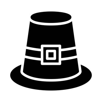 Cockel hat icon, Thanksgiving related vector