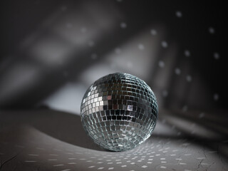 Disco ball on the table