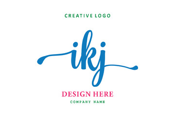 IKJ lettering logo is simple, easy to understand and authoritative