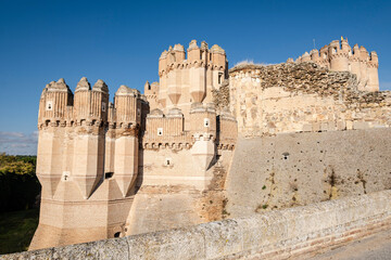 Coca castle, XV century, Gothic-Mudejar, Coca, Segovia province, Spain