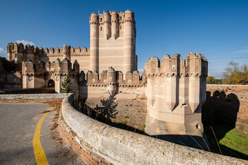 Coca castle, XV century, Gothic-Mudejar, Coca, Segovia province, Spain