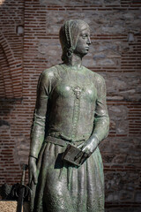 Isabel the Catholic, 1451-1504, Arrabal gate, Ar&eacute;valo, &Aacute;vila province, Spain