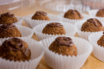 tasty round mini cakes. delicious for holidays