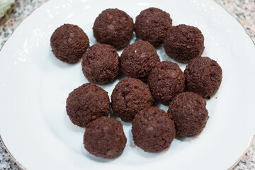 tasty round mini cakes. delicious for holidays