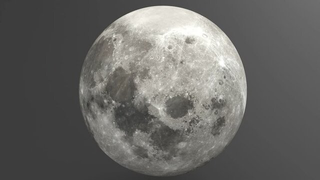 It is a video of the rotating moon.