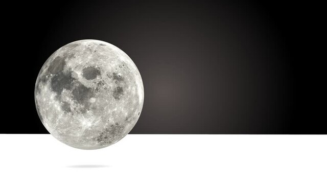 It is a video of the rotating moon.