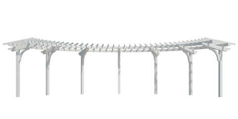 3d Render Building Structure On White