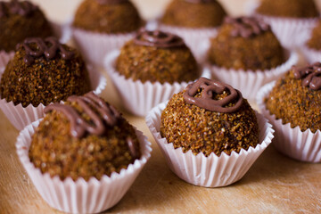 tasty round mini cakes. delicious for holidays