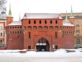 Barbican in Krakow, Poland