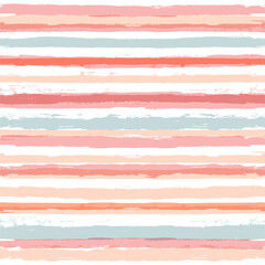 Pink striped pattern, watercolor girly stripe seamless background, pastel color brush strokes. vector grunge stripes, spring abstract paintbrush line backdrop