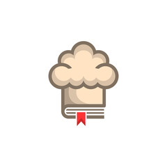 Chef book logo, cooking recipe.
