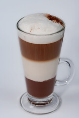 Latte macchiato coffee