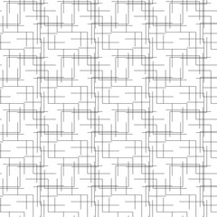 Vector monochrome geometric background. black and white pattern from geometric elements. Repeating parts of the pattern.
