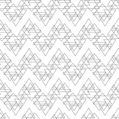 Vector monochrome geometric background. black and white pattern from geometric elements. Repeating parts of the pattern.