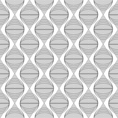 Vector monochrome geometric background. black and white pattern from geometric elements. Repeating parts of the pattern.