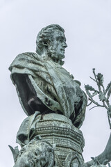 The monument to Francis Garnier in Paris, France. Monument is an ensemble carved in 1898, dedicated...