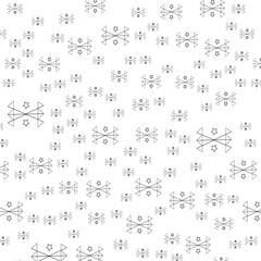 Vector monochrome geometric background. black and white pattern from geometric elements. Repeating parts of the pattern.