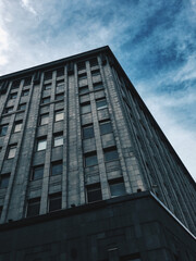 office building with sky