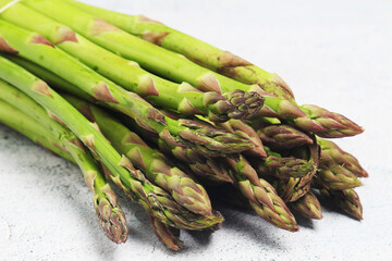 A bunch of asparagus sprouts