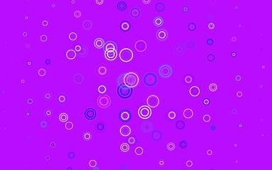 Light Pink, Blue vector backdrop with dots.