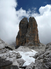 Fototapeta premium Bocchette mountain tour, Brenta, Dolomites, Italy