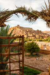 Obraz premium Ait Benhaddou, Dades kloof, Gorges du Dades, Hoge Atlas 