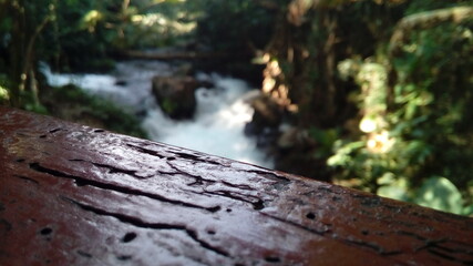 water flowing into the water