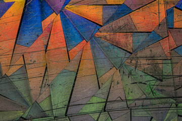 macro detail photo of scratched rainbow holographic foil, colorful hologram surface, glitter grid...