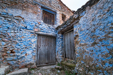 Abandoned farmhouse, The Ports Natural Park, Terres de l'Ebre, Tarragona, Catalunya, Spain